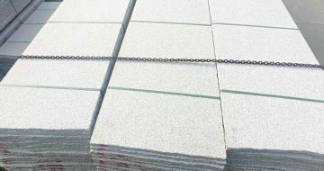 洛阳芝麻白毛板，石材毛板