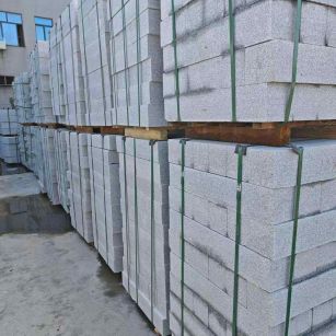 洛阳芝麻白路牙石，路侧石