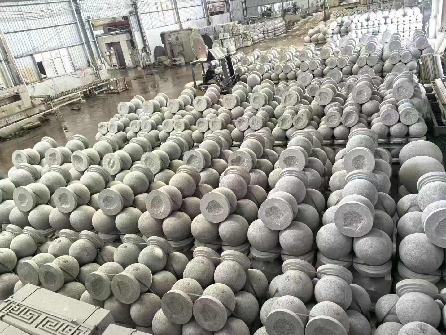 洛阳芝麻白圆球 石球 挡车球